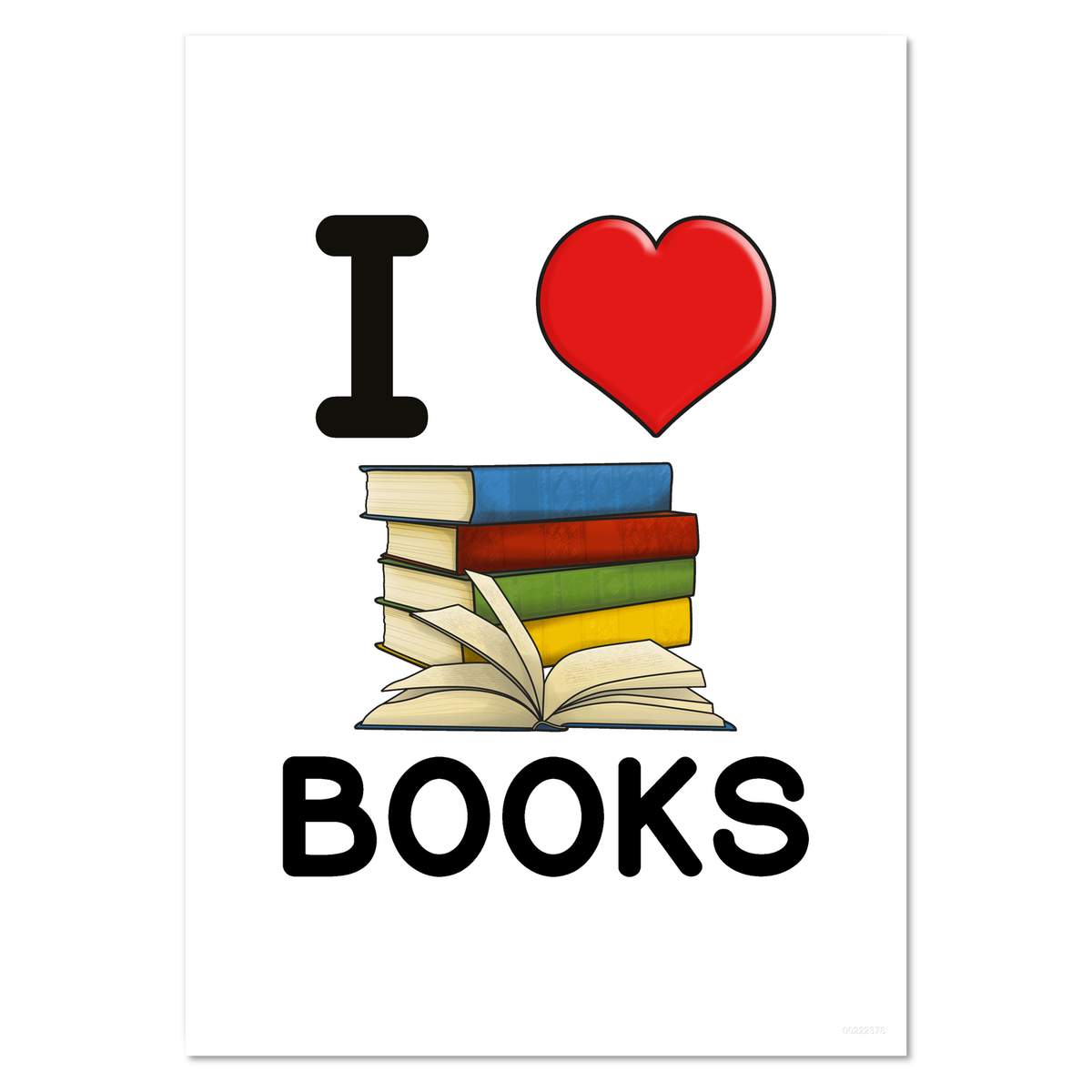 'I Love Books' Wall Posters / Prints (PP034144)