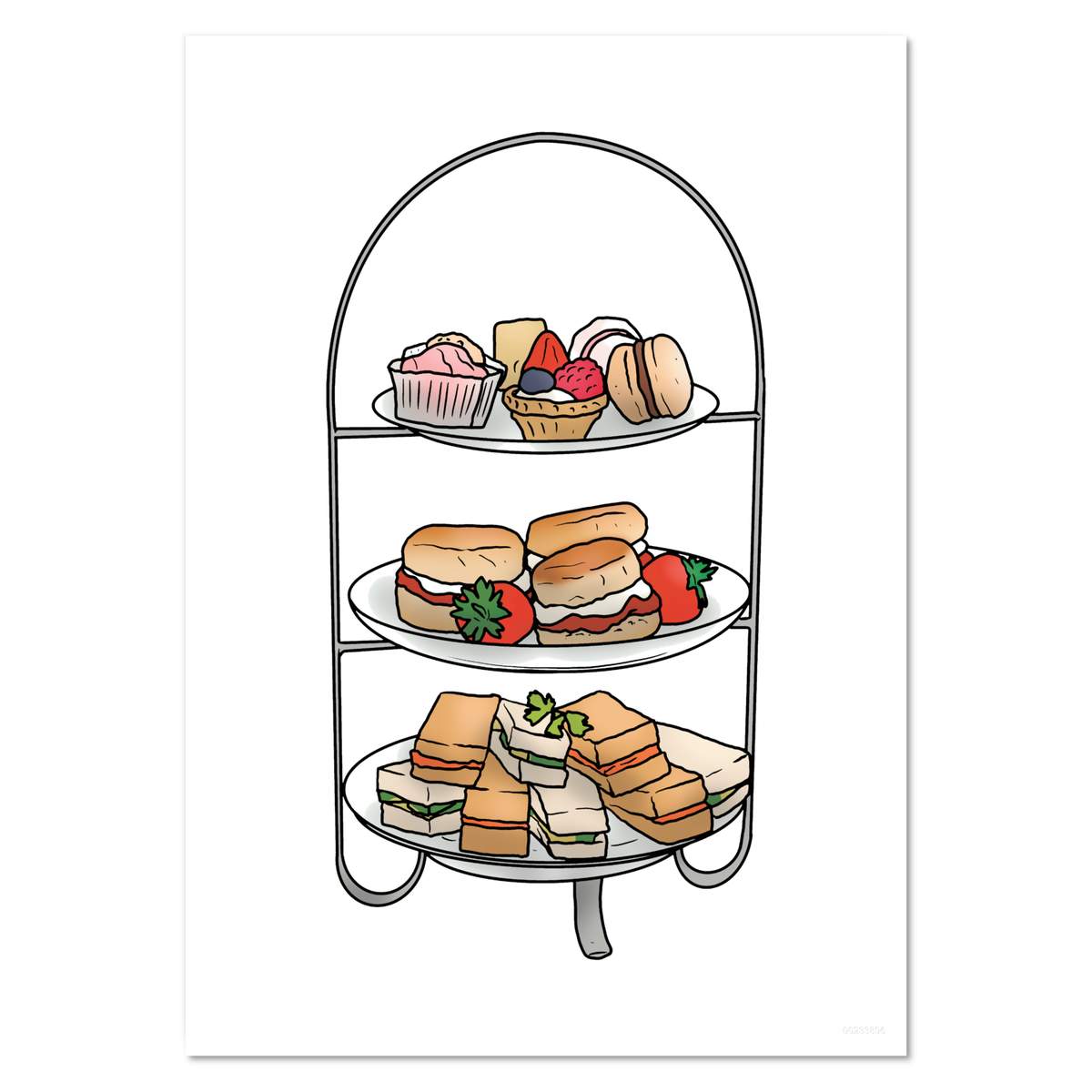 A5 'Afternoon Tea Tray' Wall Poster / Print (PP00233896)
