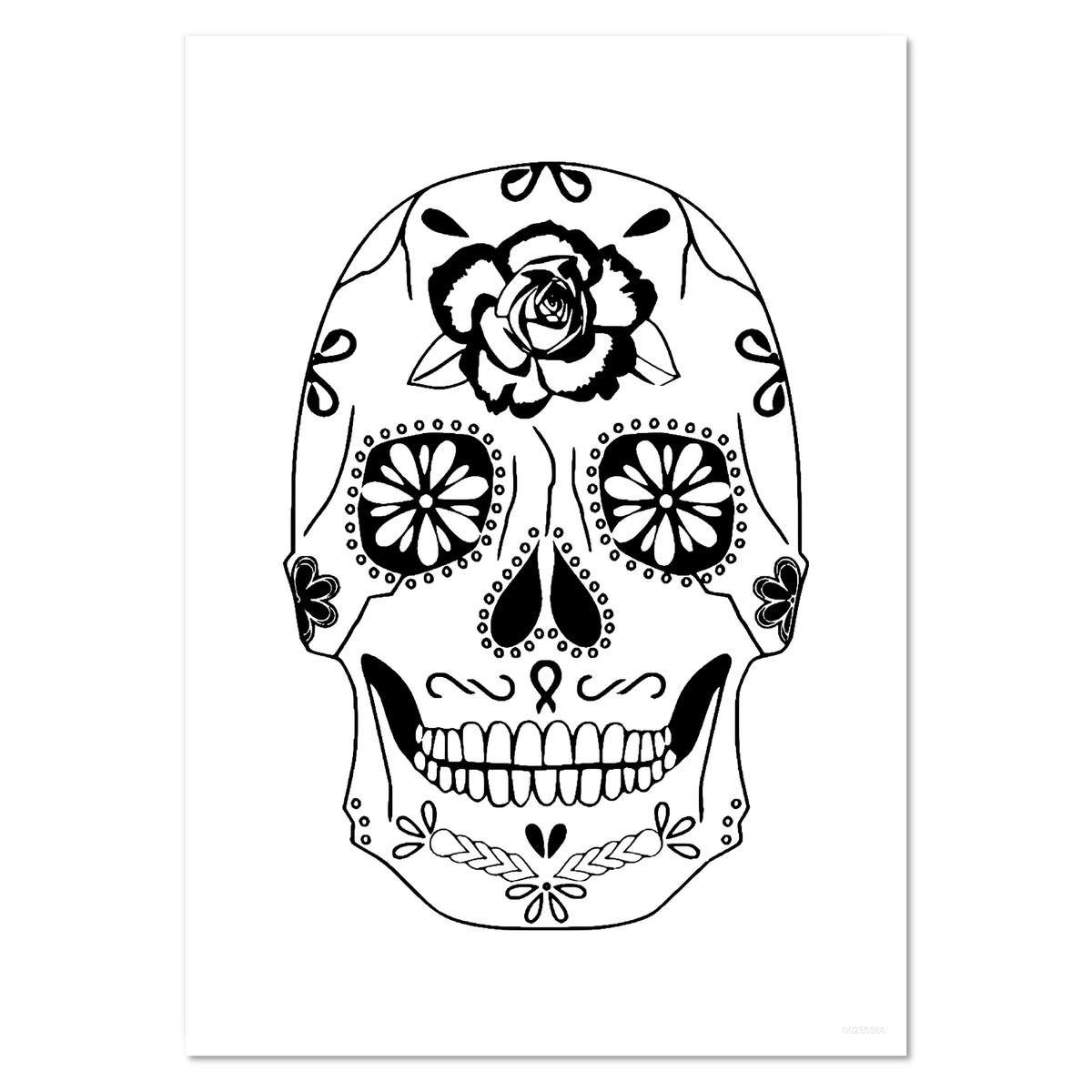 A5 'Day Of The Dead Skull' Wall Poster / Print (PP00235888)