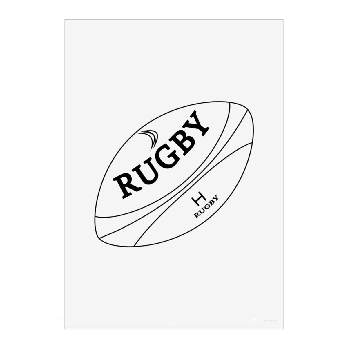 Azeeda 6x Rugby-Spieler MDF-Verzierungen – 3 Mm Dick, Lasergraviert, Zum Bemalen & Brandmalen