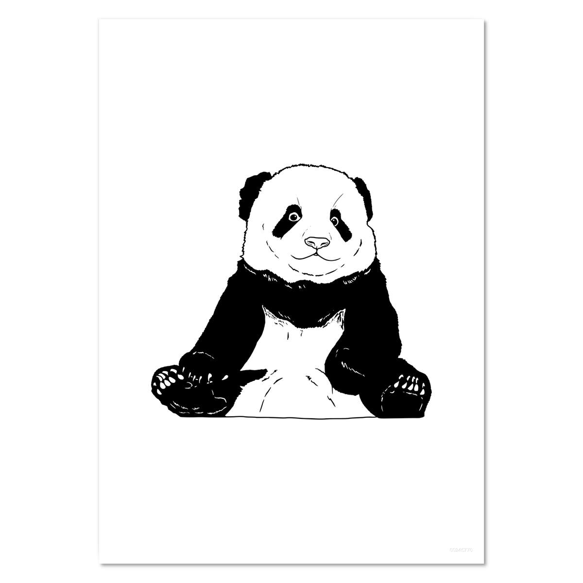 A5 'Chubby Baby Panda' Wall Poster / Print (PP00245770)