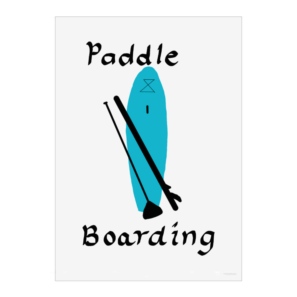 'The Joy of Paddle Boarding' Wall Art Poster Print -  Unframed Artwork for Home Decor (PP043489)