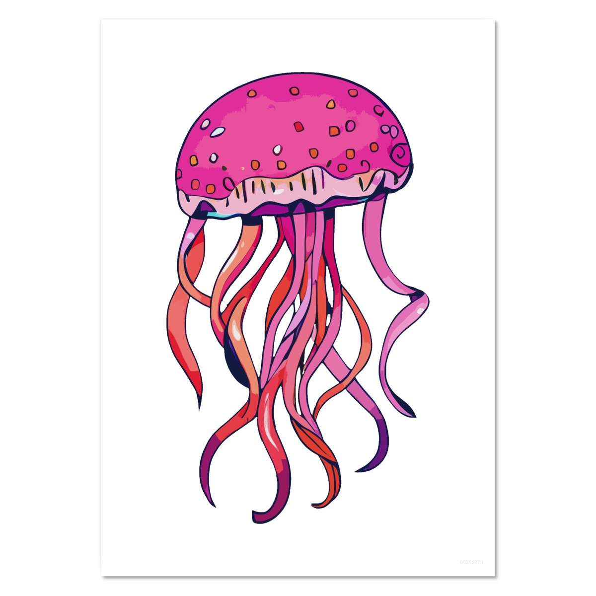 A5 'Pink Jellyfish' Wall Poster / Print (PP00262779)