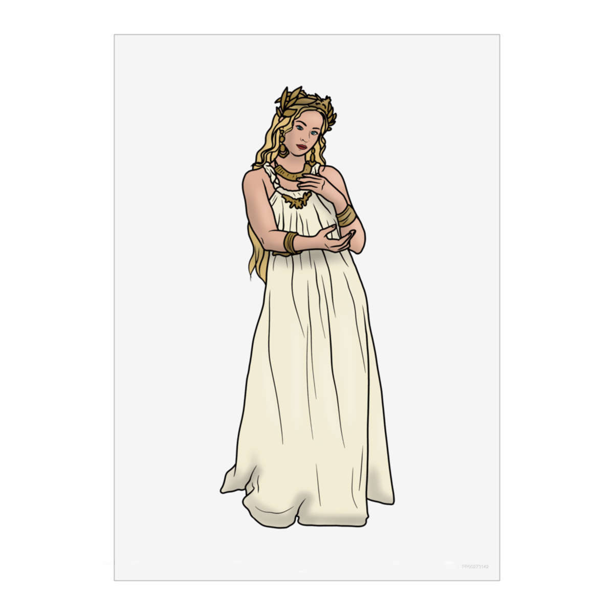 'Greek Goddess' Unframed Wall Art Poster - Decorative Print for Home Decor (PP046272)