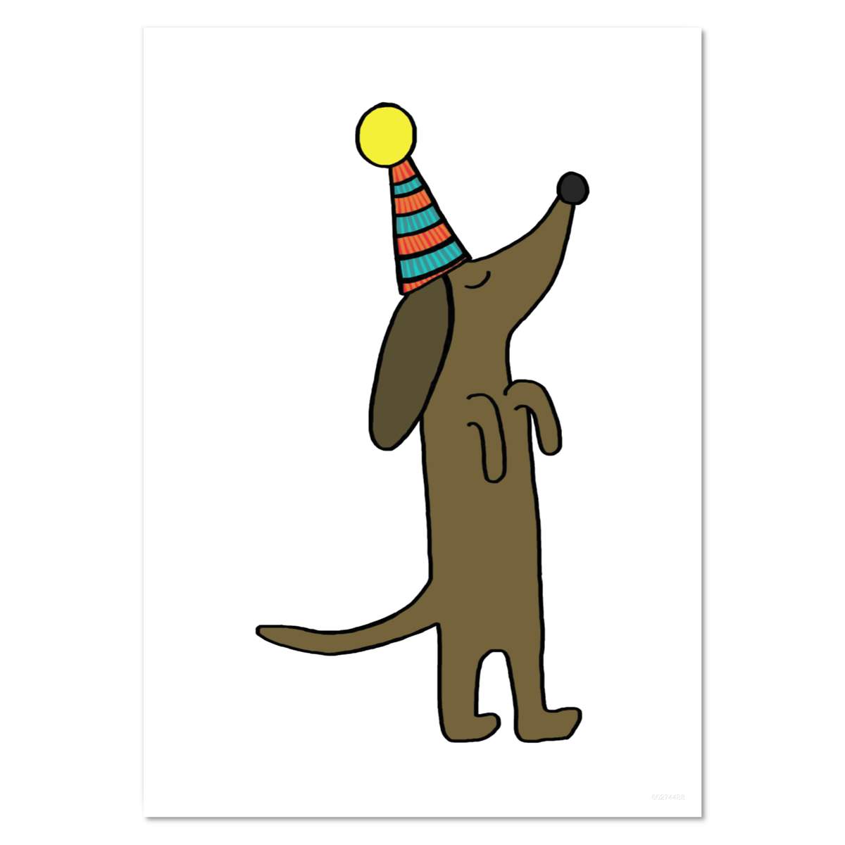 'Party Dachshund' Wall Posters / Prints (PP046531)
