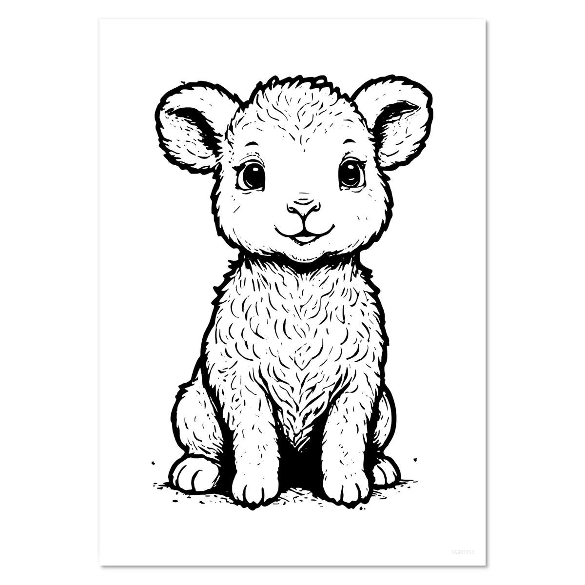 'Baby Lamb' Wall Posters / Prints (PP047828)