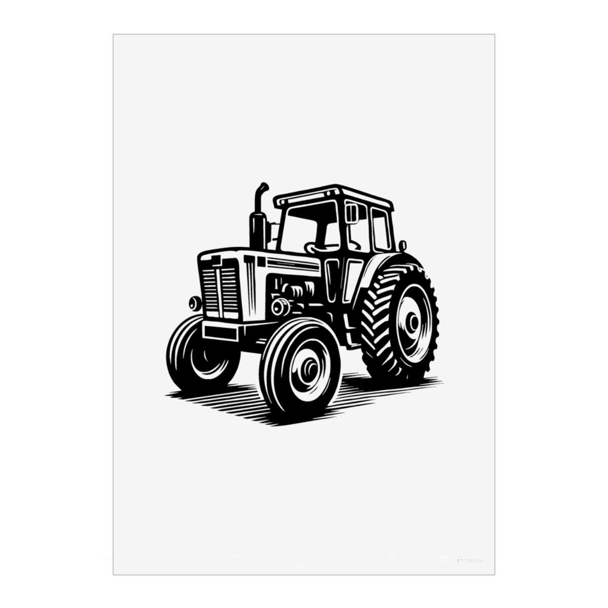 'Farm Tractor' Wall Art Poster - A5 Portrait - Unframed Wall Art Print for Home Decor - 210mm / 8.3in (PP00285073)