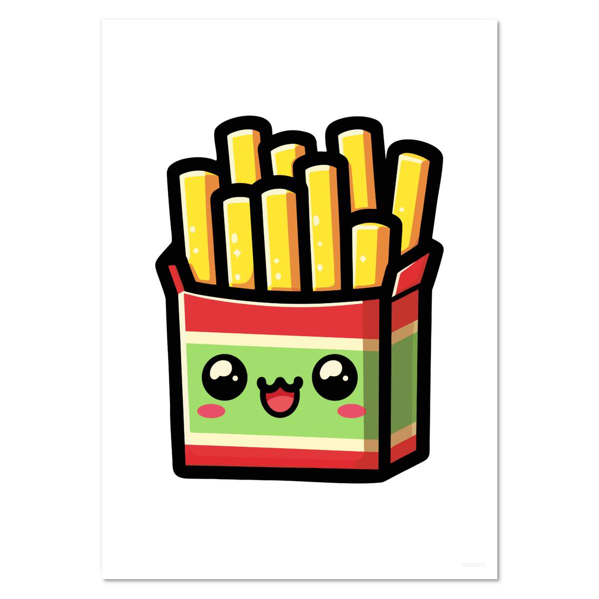 'Cute Kawaii French Fries' Wall Posters / Prints (PP048602)