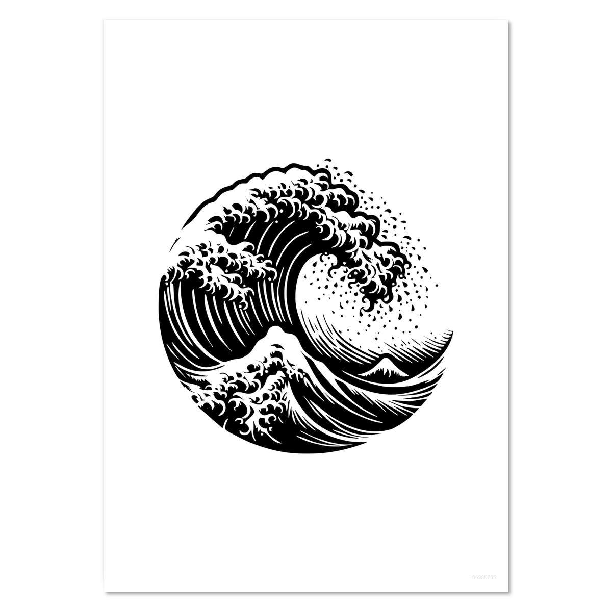 'Tsunami Ocean Wave' Wall Posters / Prints (PP048885)