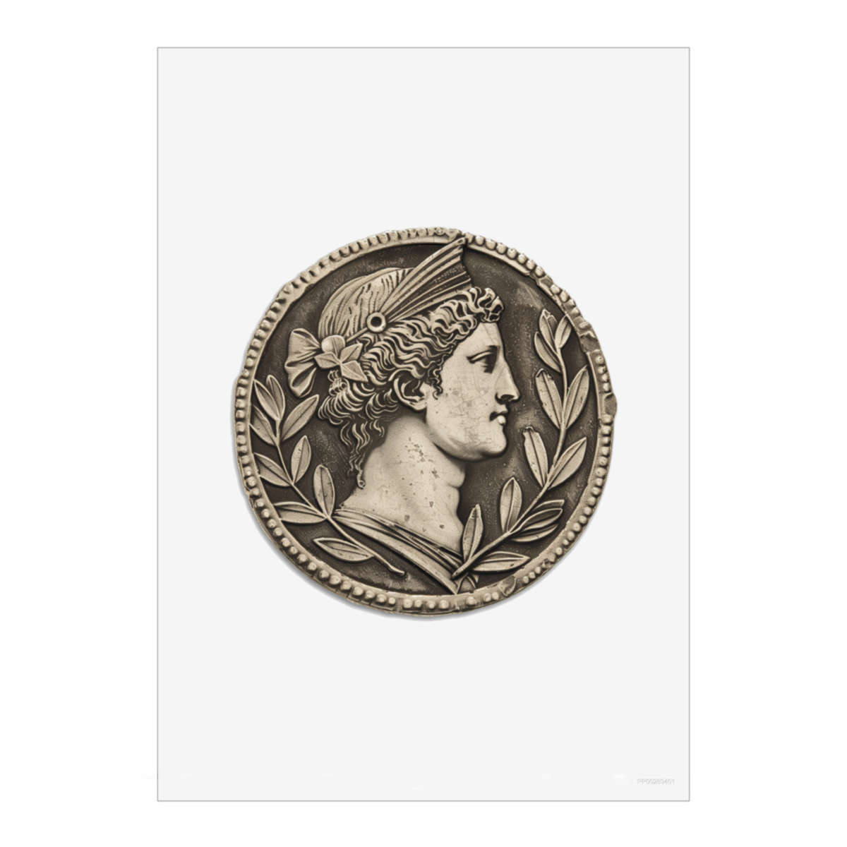 'Roman Coin' Unframed Wall Art Poster - Decorative Print for Home Decor (PP049445)