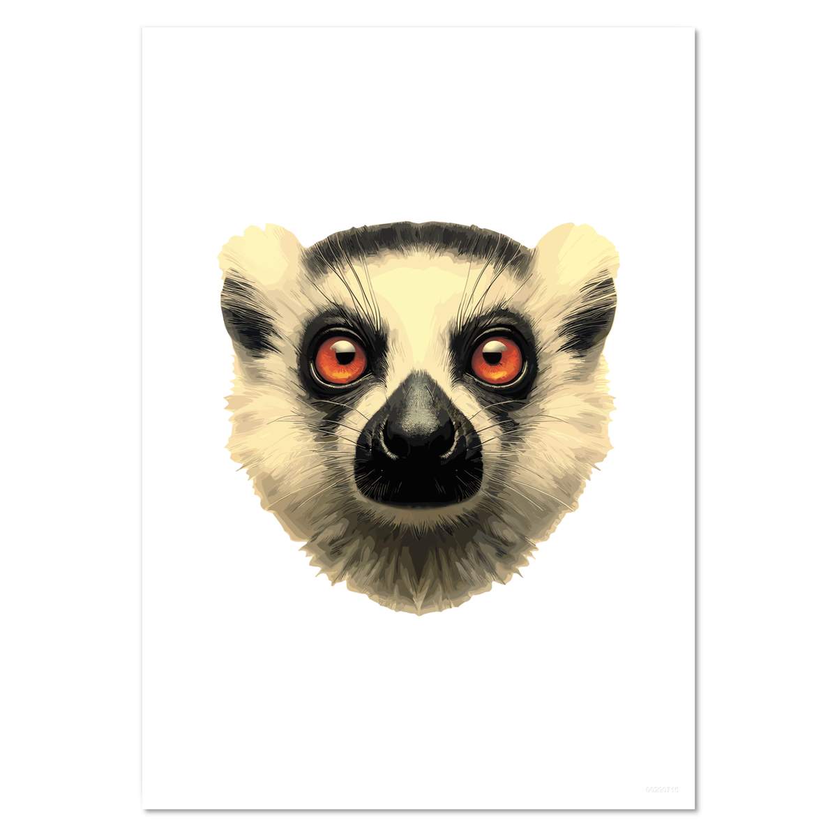'Lemur Portrait' Wall Posters / Prints (PP049676)