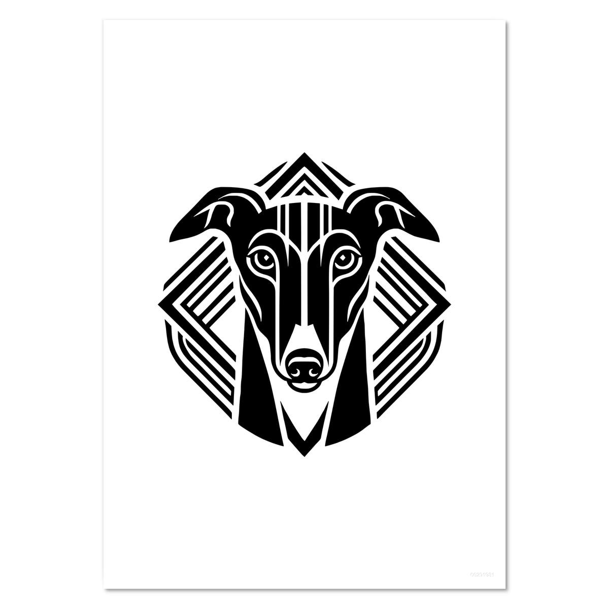 'Art Deco Greyhound' Wall Posters / Prints (PP049894)