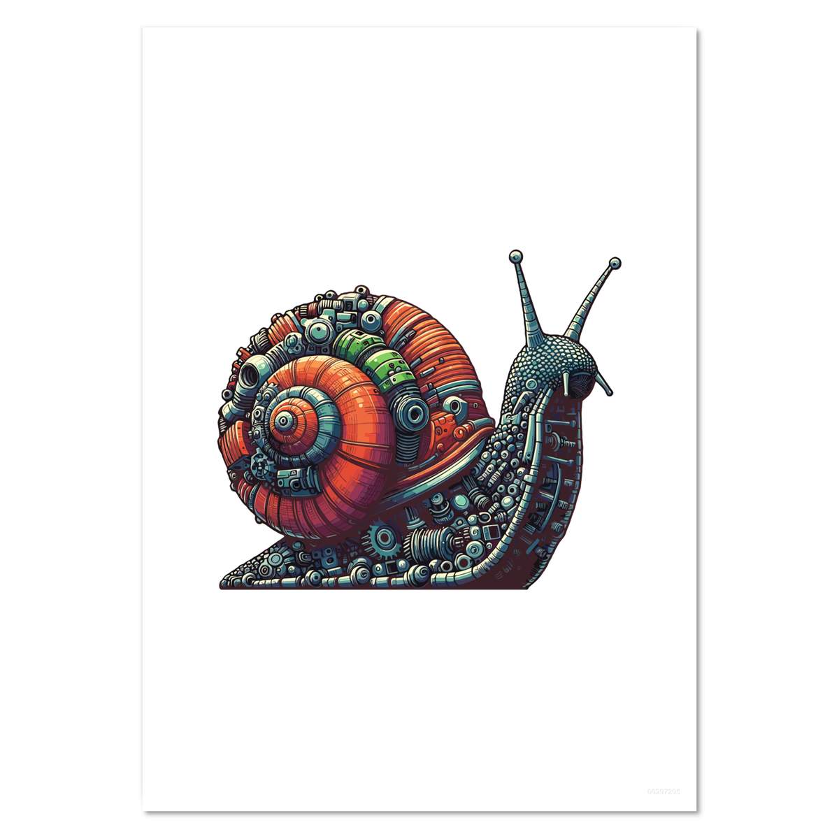 'Steampunk Snail' Wall Posters / Prints (PP050851)
