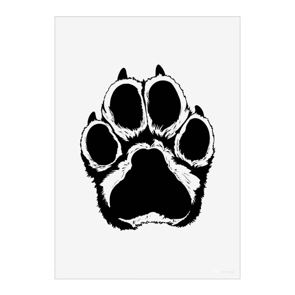 'Paw Print' Wall Art Poster Print -  Unframed Artwork for Home Decor (PP051281)