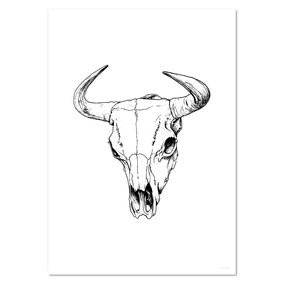 'Cow Skull' Wall Posters / Prints (PP052023)