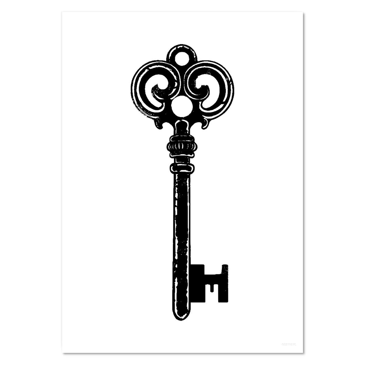 'Vintage Key' Wall Posters / Prints (PP053353)