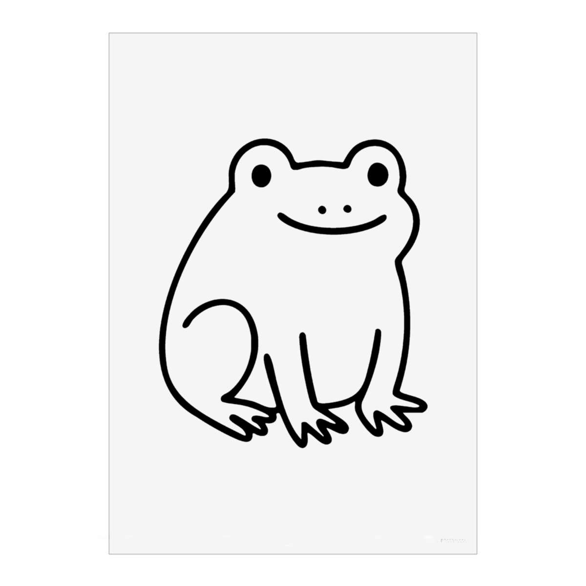 'Cute Frog' Wall Art Poster - A5 Portrait - Unframed Wall Art Print for Home Decor - 210mm / 8.3in (PP00315005)