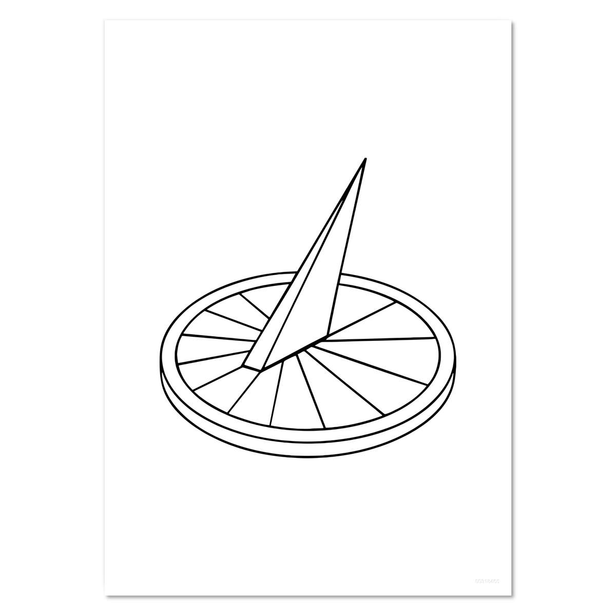 A5 'Sun Dial' Wall Poster / Print (PP00318465)