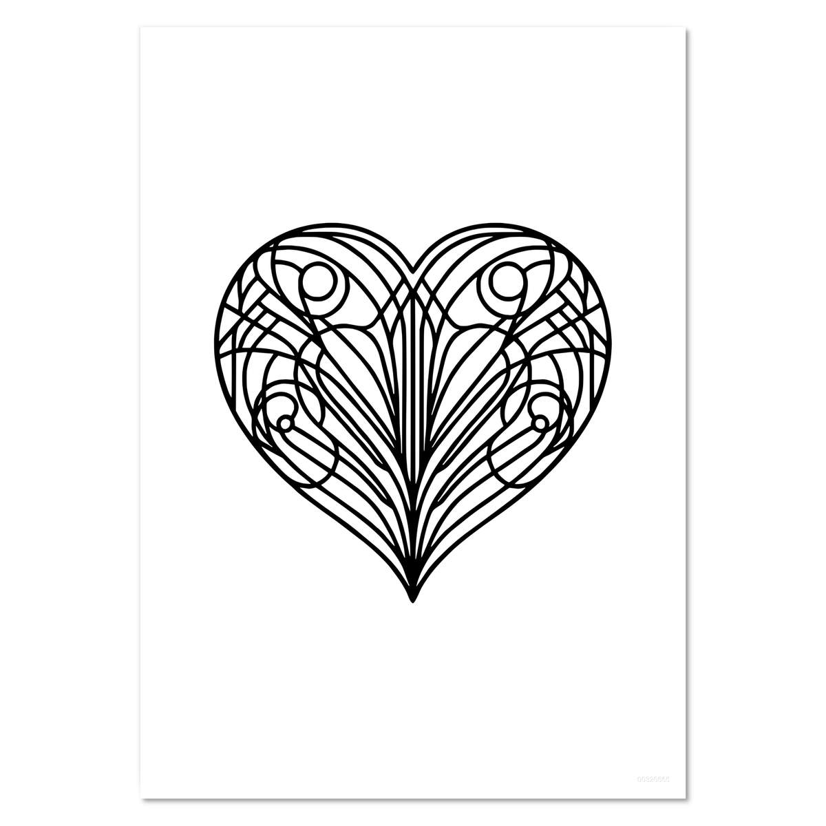 'Love Heart Doodle' Wall Posters / Prints (PP054867)