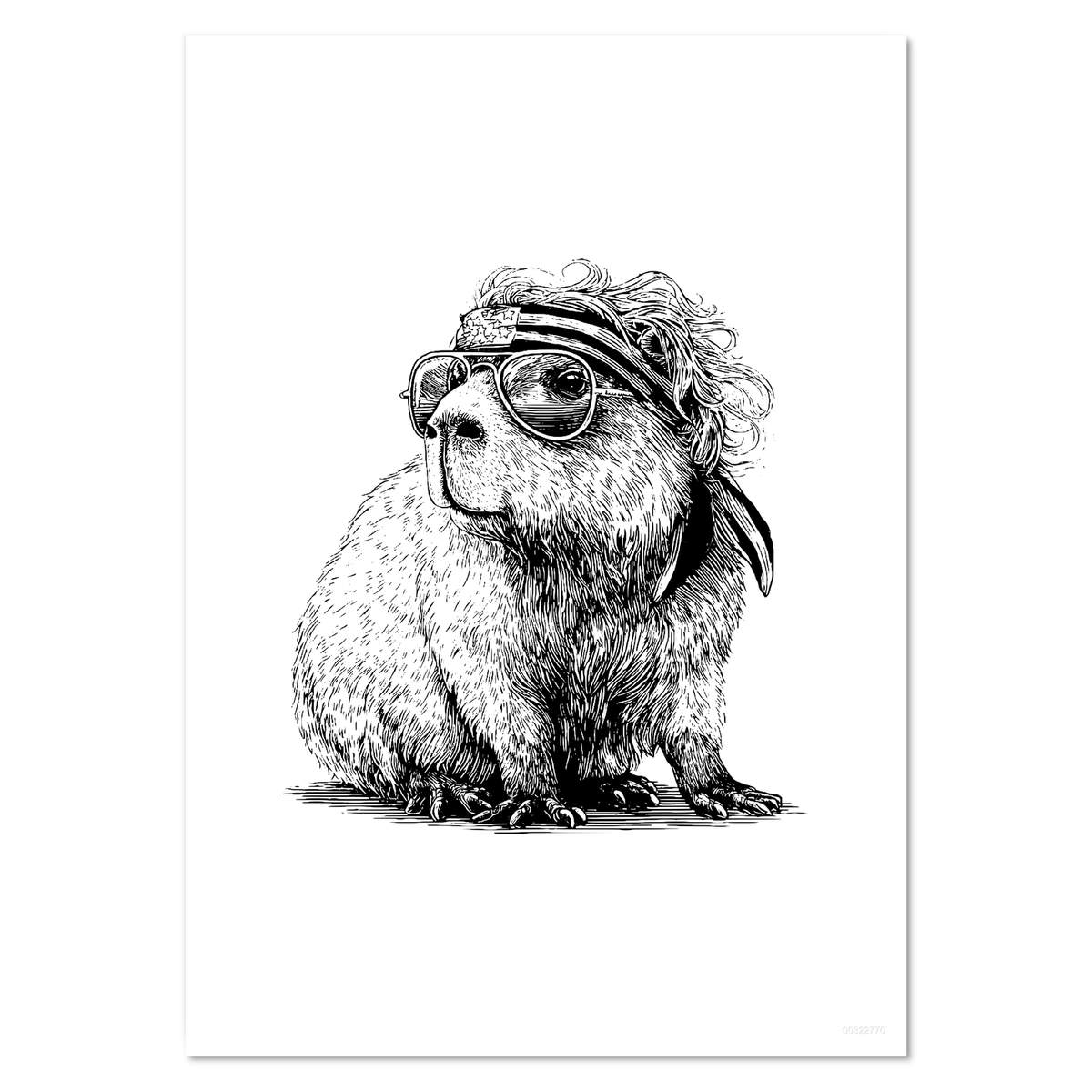 'Capybara Wearing Sunglasses ' Wall Posters / Prints (PP055267)