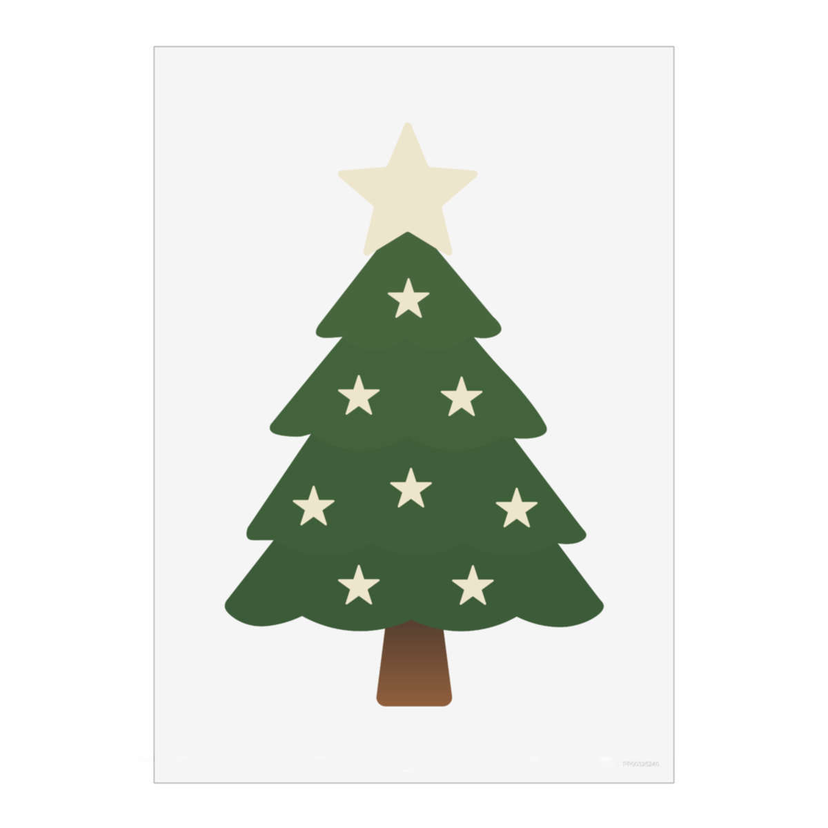 'Christmas Tree' Unframed Wall Art Poster - Decorative Print for Home Decor (PP055704)