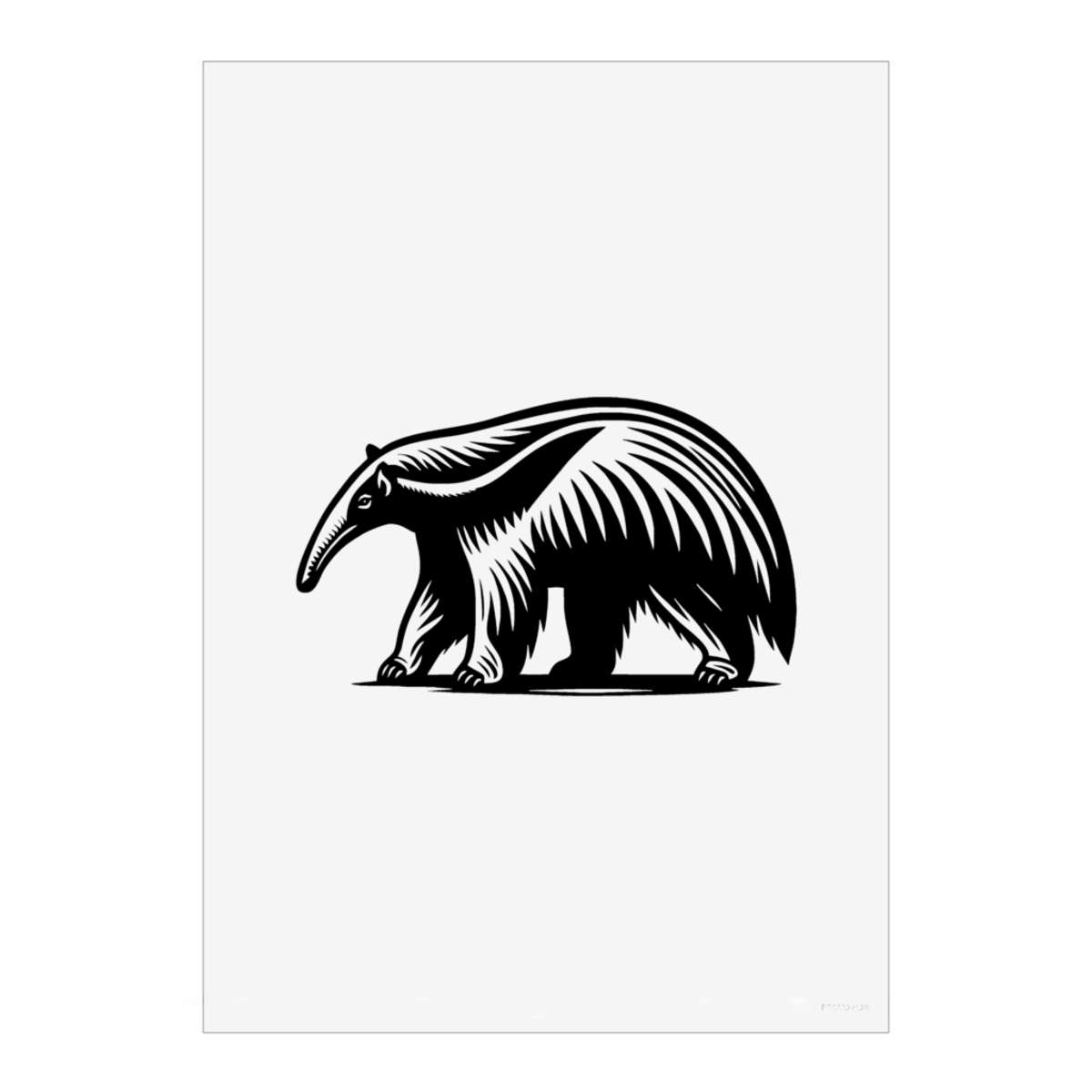 'Anteater Walking' Unframed Wall Art Poster - Decorative Print for Home Decor (PP056120)