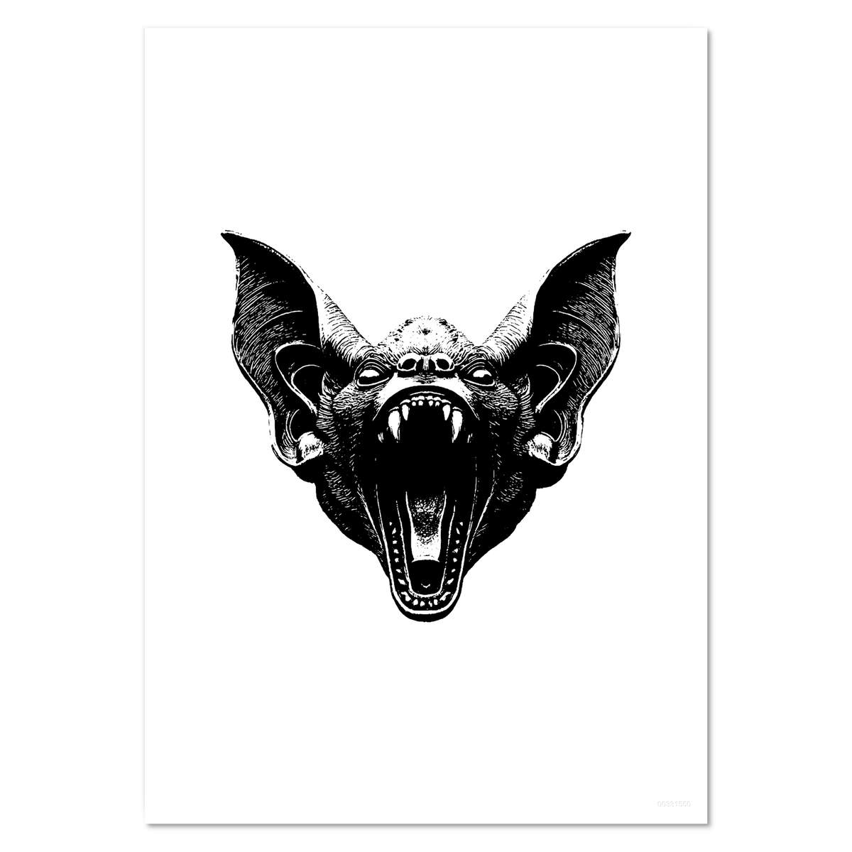 'Scary Vampire Bat' Wall Posters / Prints (PP056912)