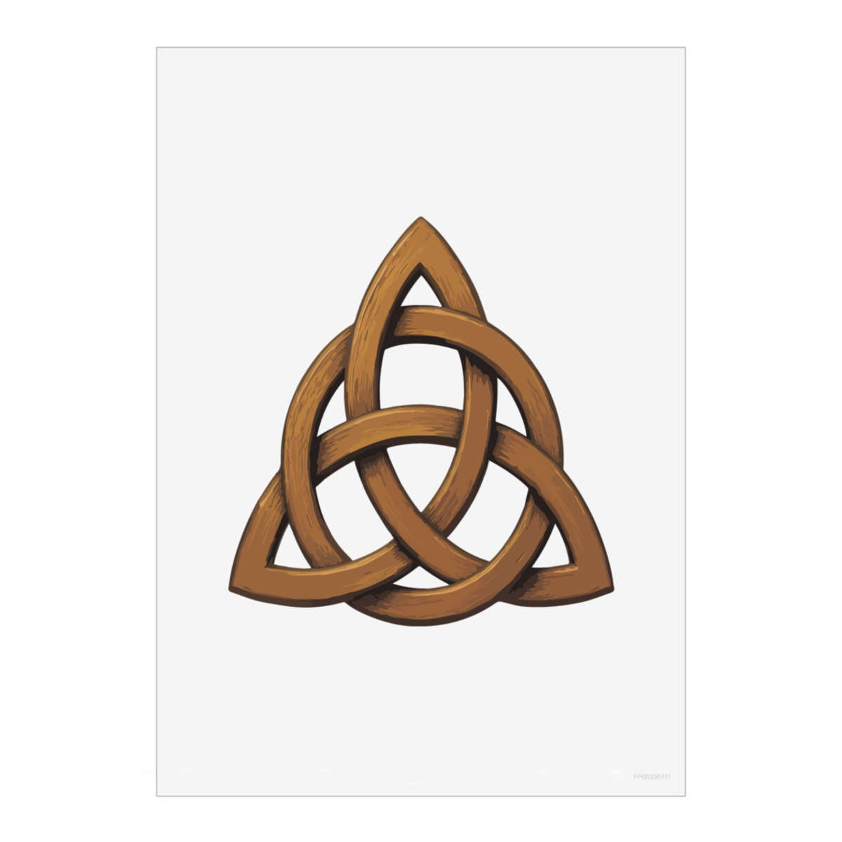 'Celtic Triquetra Knot' Unframed Wall Art Poster - Decorative Print for Home Decor (PP057773)