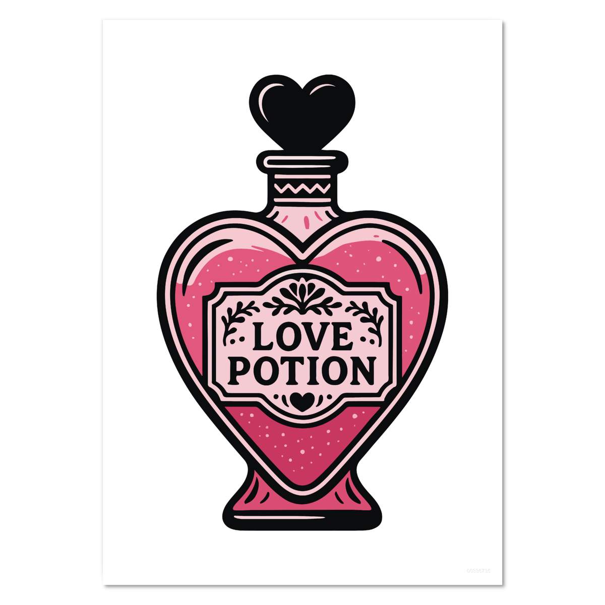 'Love Potion Bottle' Wall Posters / Prints (PP057878)