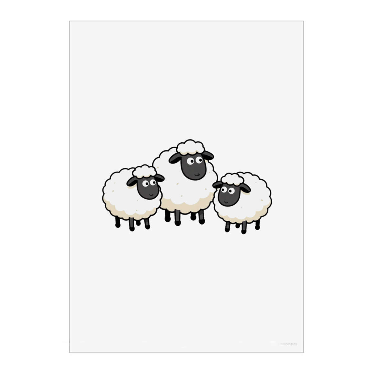 'Flock of Sheep' Unframed Wall Art Poster - Decorative Print for Home Decor (PP060850)