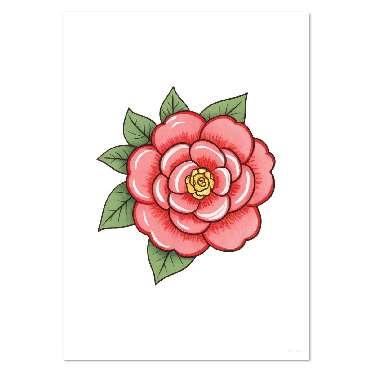 'Blossoming Camellia' Wall Posters / Prints (PP061789)