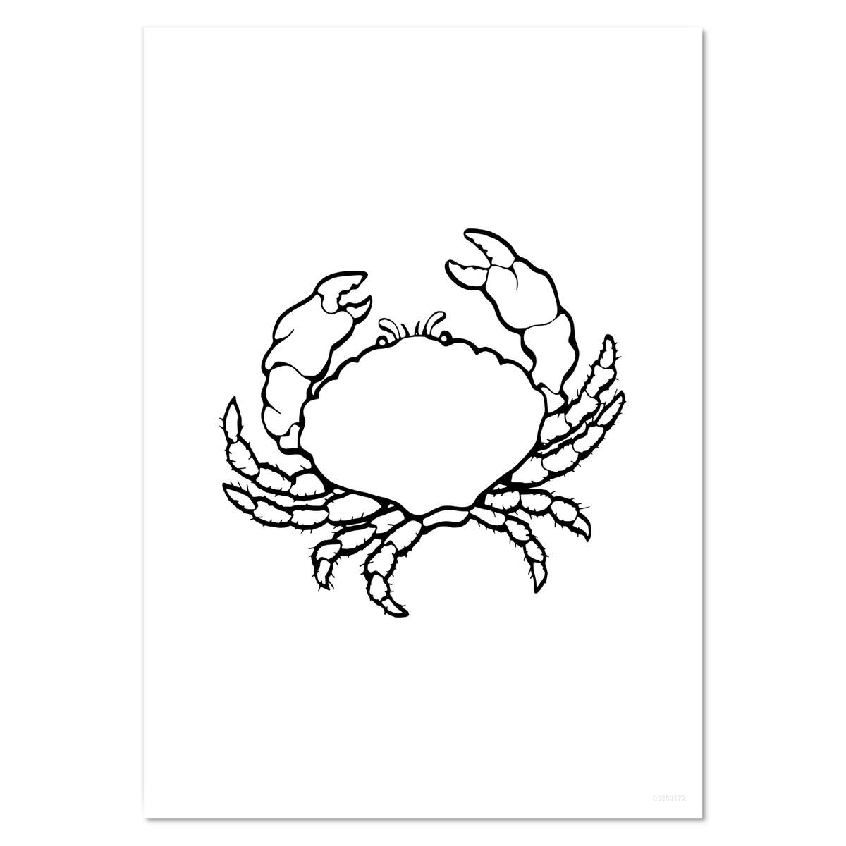 'Seaside Crab' Wall Posters / Prints (PP062565)