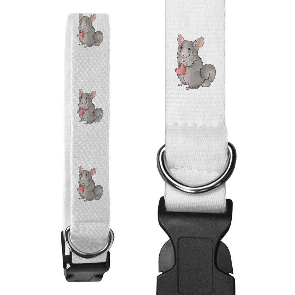 'Chinchilla Holding A Heart' Dog Collars (PR022691)