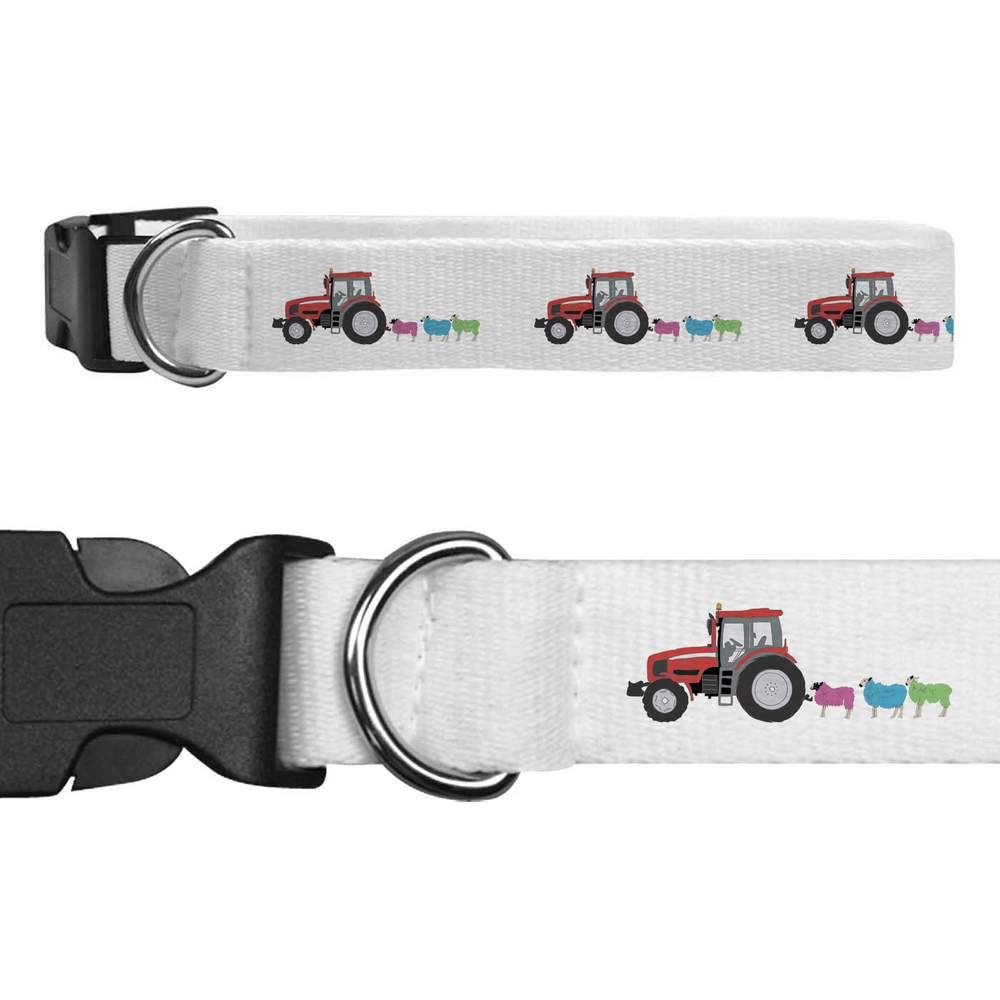 'Sheep Following Tractor' Dog Collars (PR030826)