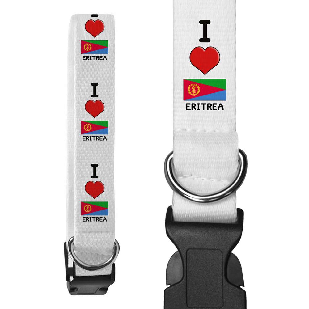 'I Love Eritrea' Dog Collars (PR033602)