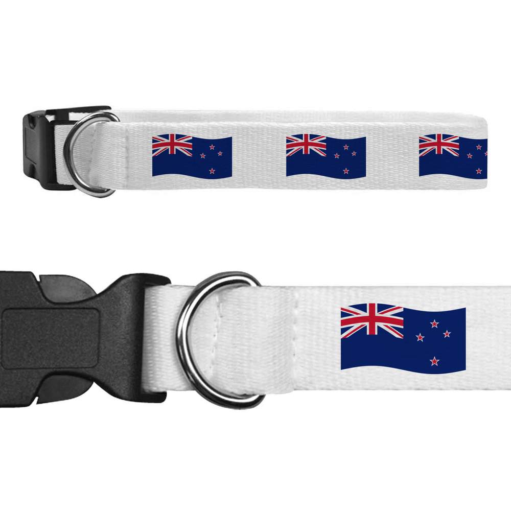 'Waving New Zealand Flag' Dog Collars (PR045263)