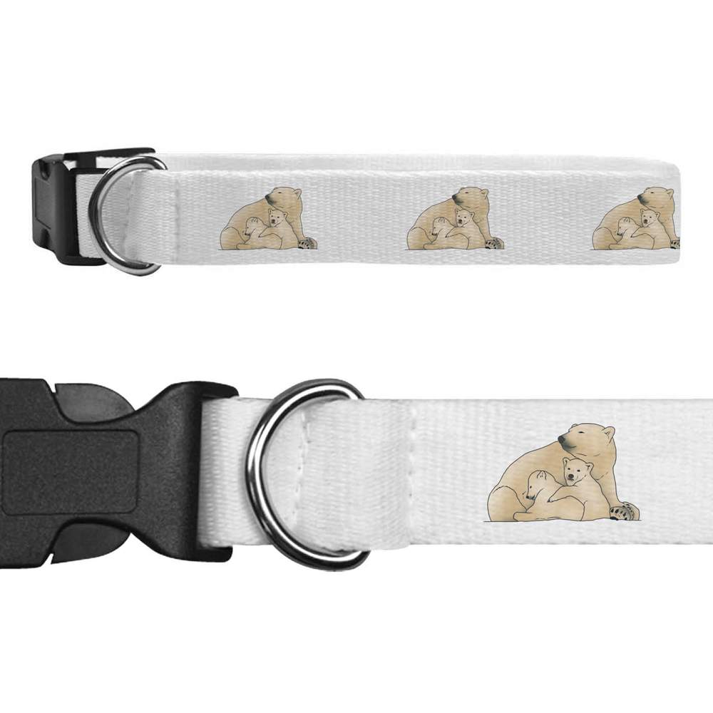 'Polar Bear Mother & Cubs' Dog Collars (PR046657)