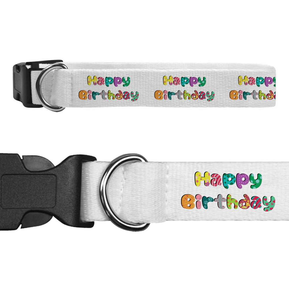 Small 'Happy Birthday' Dog Collar (PR00053005)