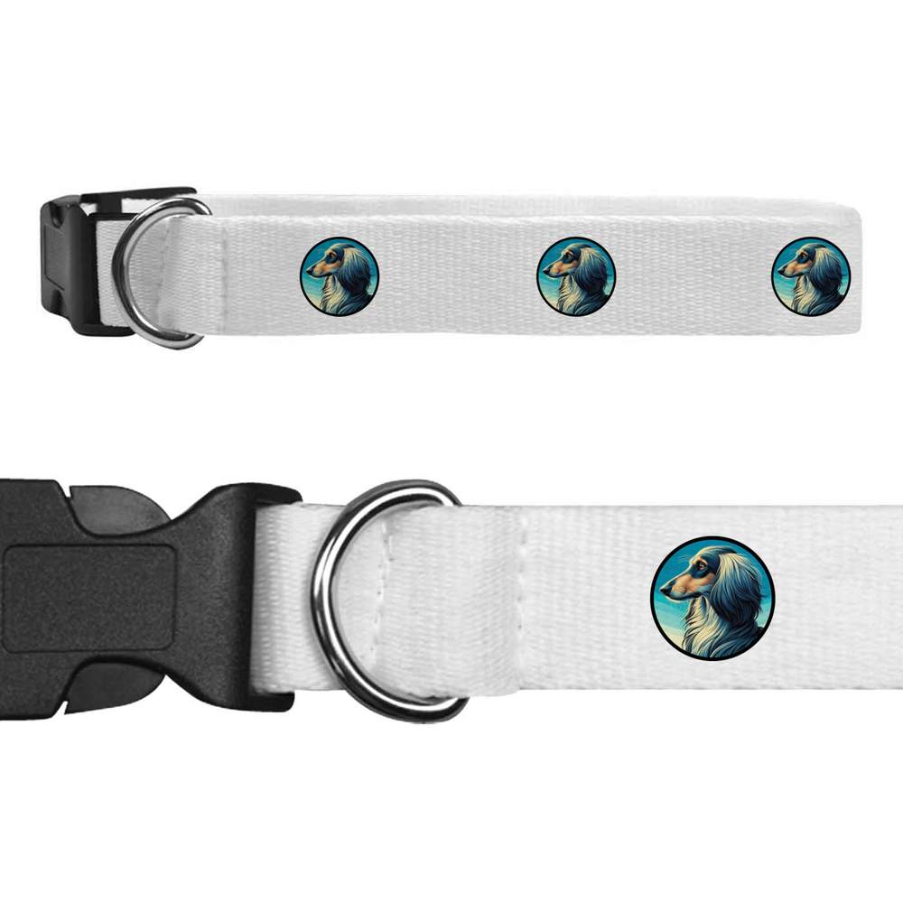 Small 'Afghan Hound Portrait' Dog Collar (PR00071291)