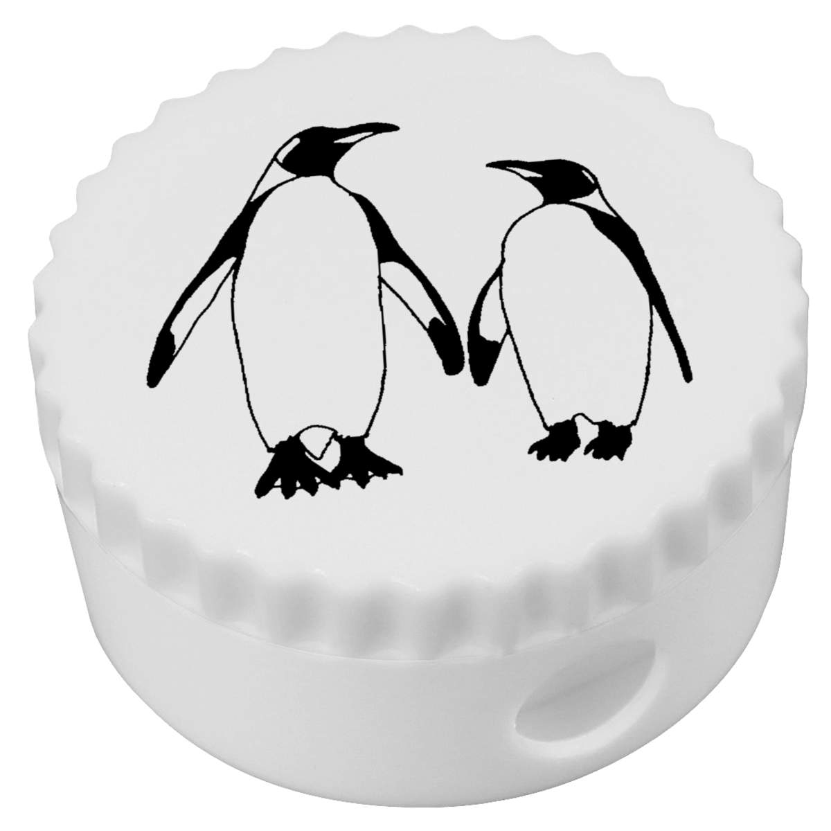 'Penguin Couple' Compact Pencil Sharpener (PS00016390)