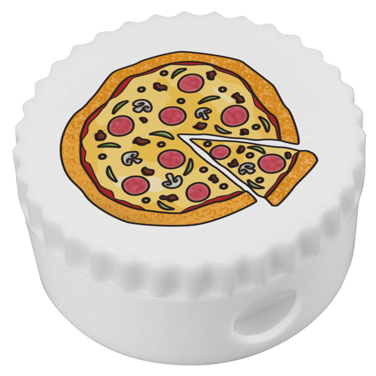 'Pizza' Compact Pencil Sharpener (PS00018888)