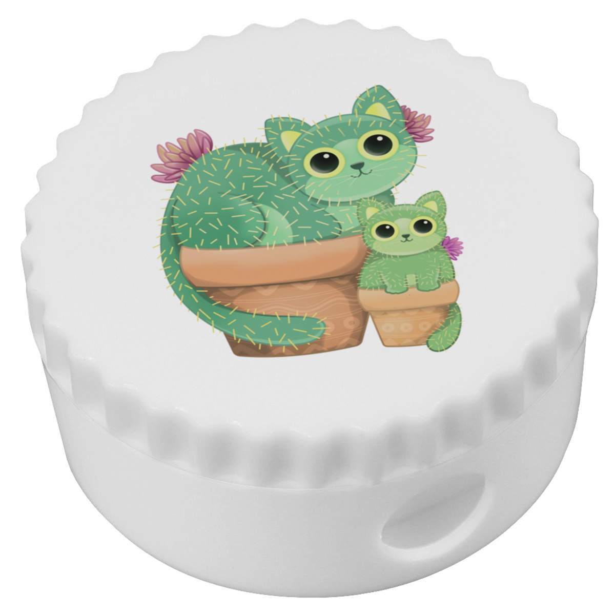 'Cactus Cats' Compact Pencil Sharpener (PS00024256)