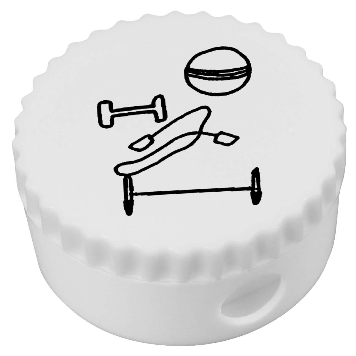 'Gym Equipment' Compact Pencil Sharpener (PS00024944)