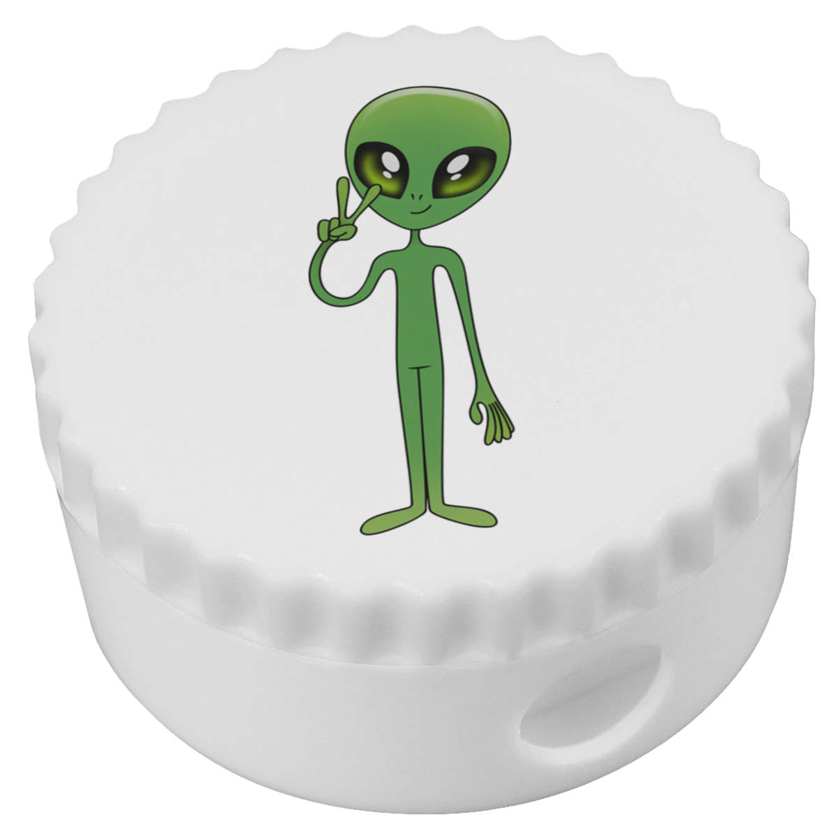 'Peace Alien' Compact Pencil Sharpener (PS00025426)