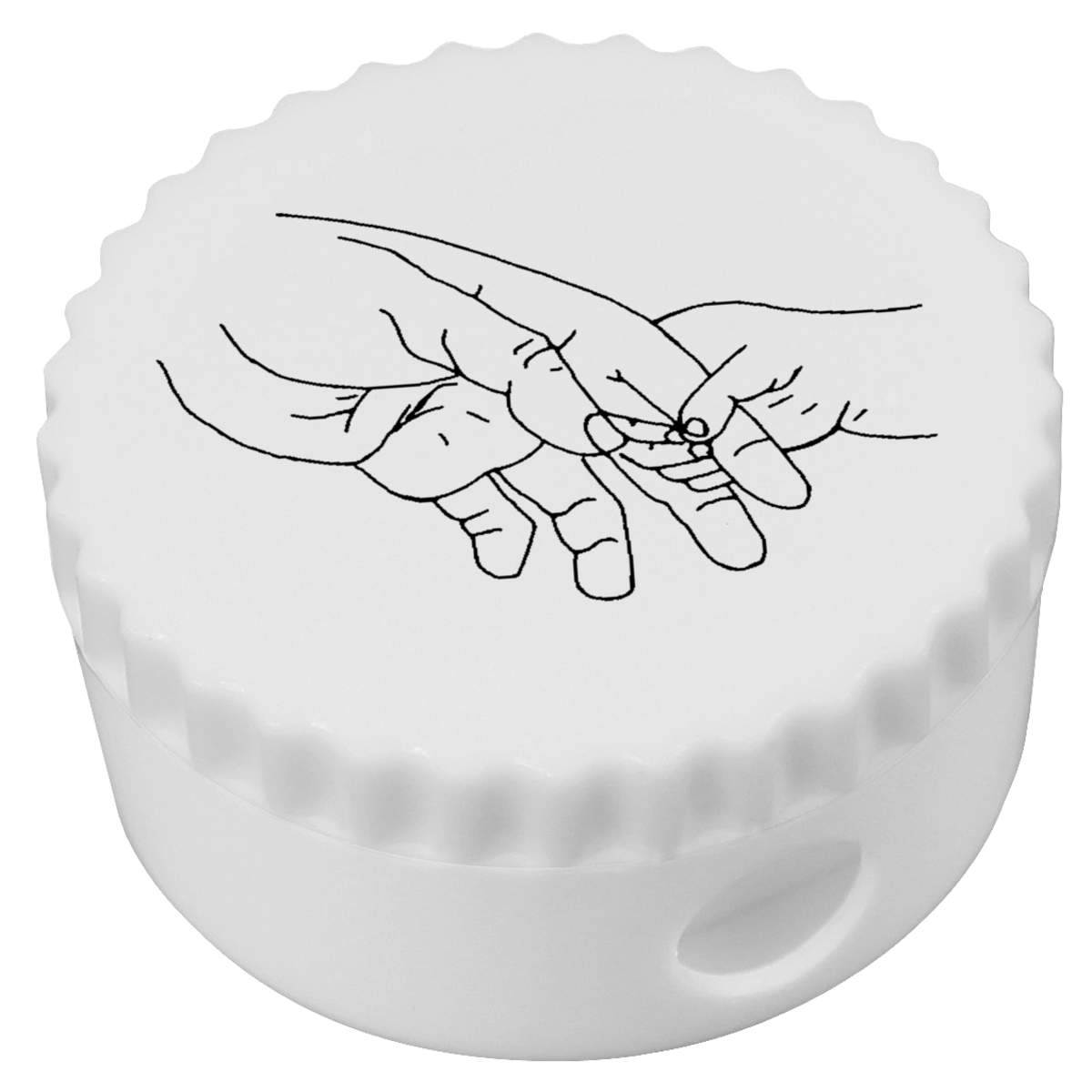 'Baby Holding Father's Hand' Compact Pencil Sharpener (PS00025465)