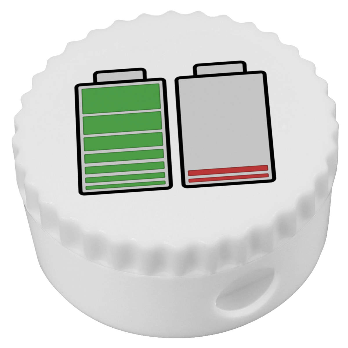 'Full & Empty Batteries' Compact Pencil Sharpener (PS00026125)