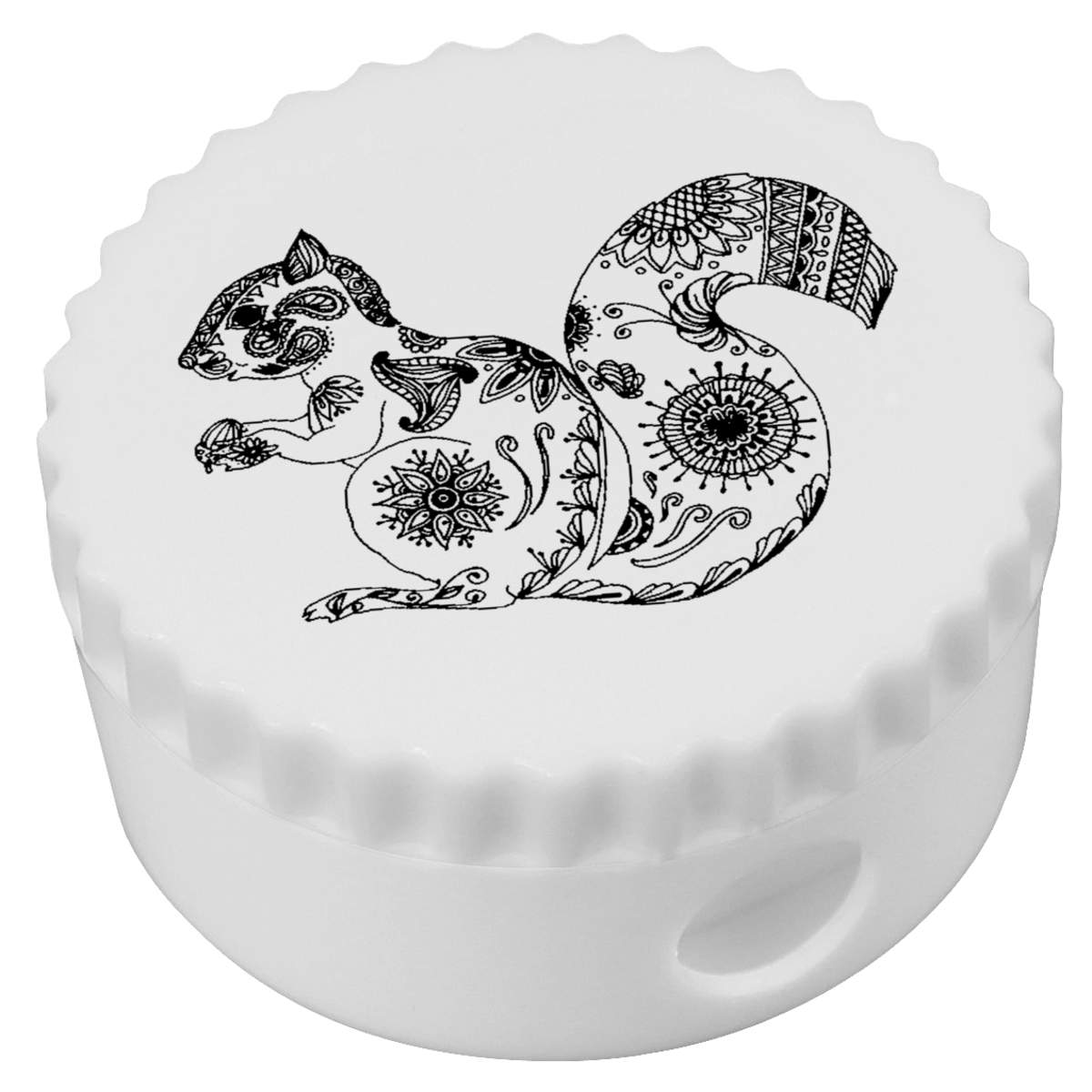 'Patterned Squirrel' Compact Pencil Sharpener (PS00029493)