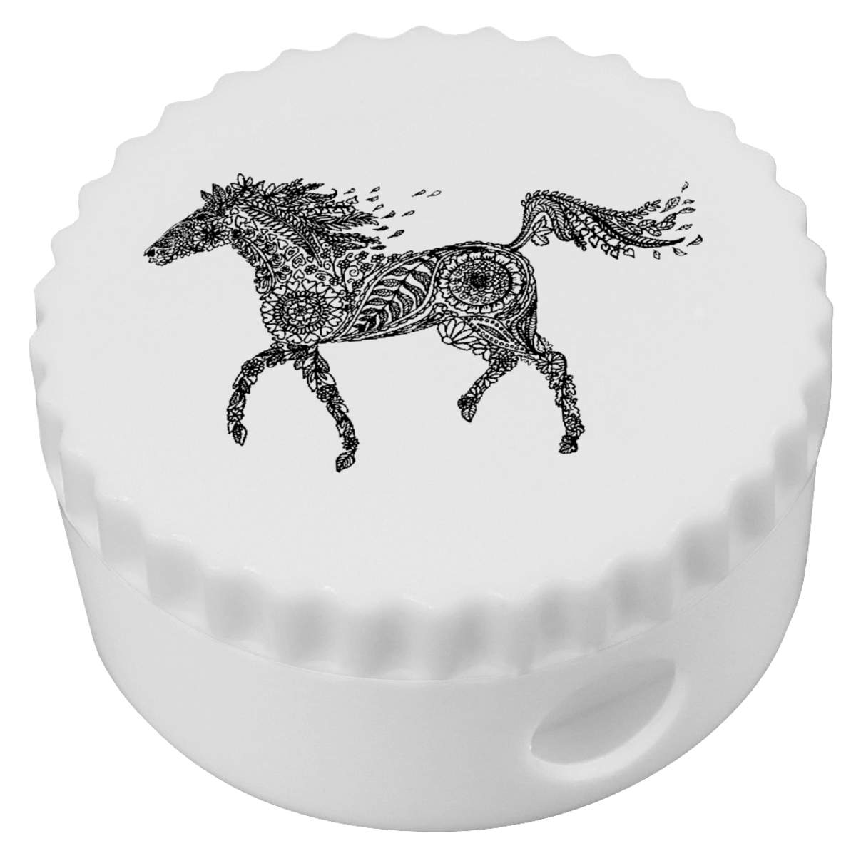 'Patterned Horse' Compact Pencil Sharpener (PS00031268)