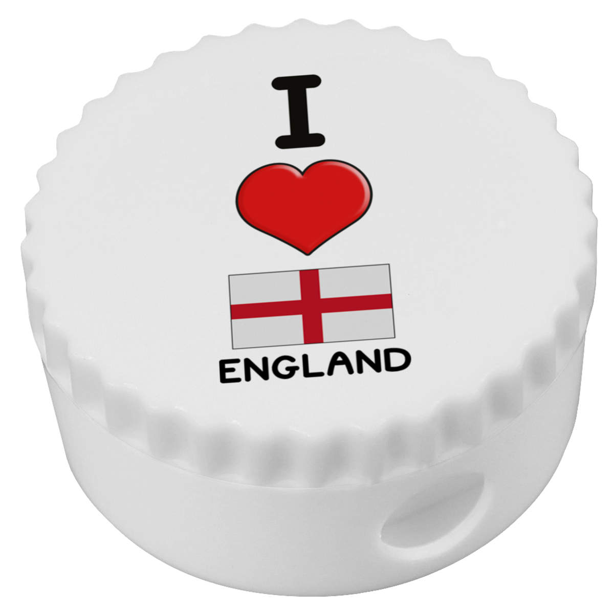 'I Love England' Compact Pencil Sharpener (PS00032370)