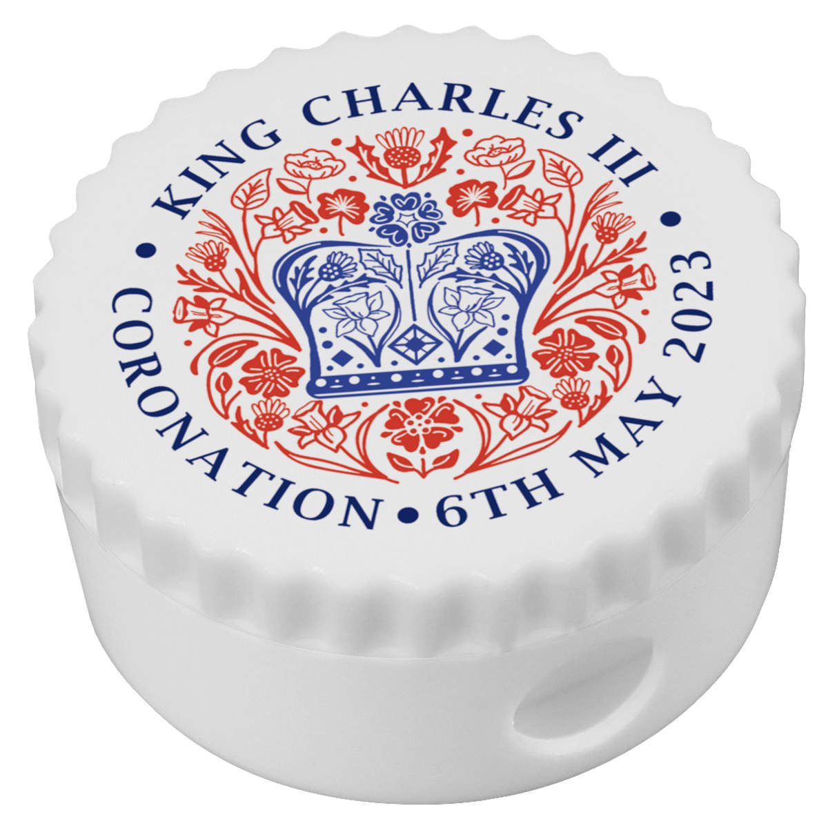 'King Charles Coronation Emblem' Compact Pencil Sharpener (PS00033954)